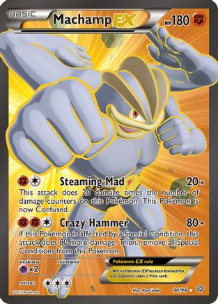 Machamp EX (90 Full Art) 090/98 - Holofoil XY Ancient Origins - Ultra Rare