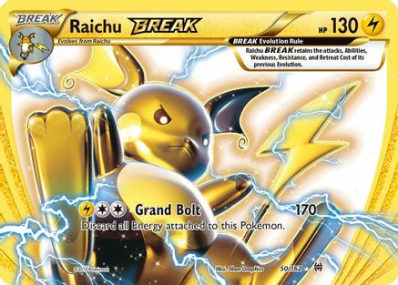 Raichu BREAK 050/162 - Holofoil XY BREAKthrough - Rare BREAK