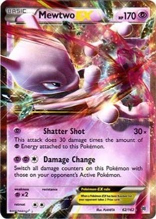 Mewtwo EX (62) 062/162 - Holofoil XY BREAKthrough - Ultra Rare