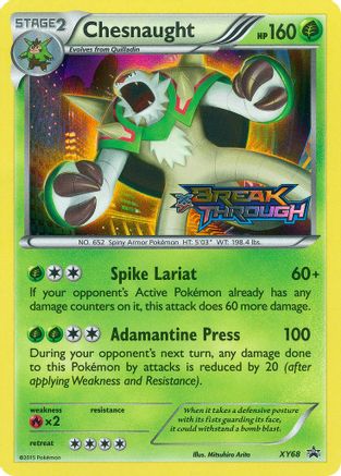 Chesnaught (Prerelease) XY68 - Holofoil XY Promos - Promo