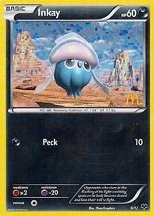 Inkay 006/12 - Holofoil McDonalds Promos 2014 - Promo
