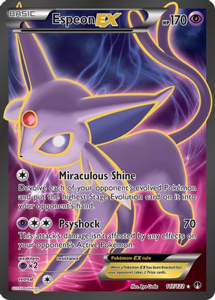 Espeon EX (Full Art) 117/122 - Holofoil XY BREAKpoint - Ultra Rare