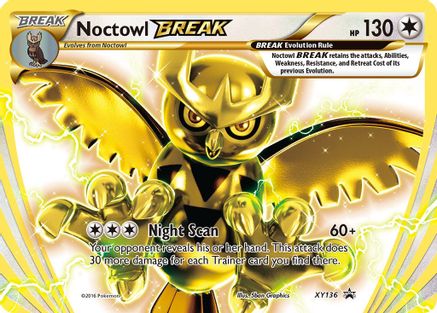 Noctowl BREAK XY136 - Holofoil XY Promos - Promo
