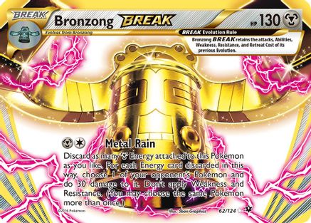 Bronzong BREAK 062/124 - Holofoil XY Fates Collide - Rare BREAK