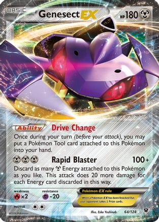 Genesect EX 064/124 - Holofoil XY Fates Collide - Ultra Rare