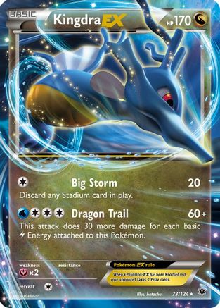 Kingdra EX 073/124 - Holofoil XY Fates Collide - Ultra Rare
