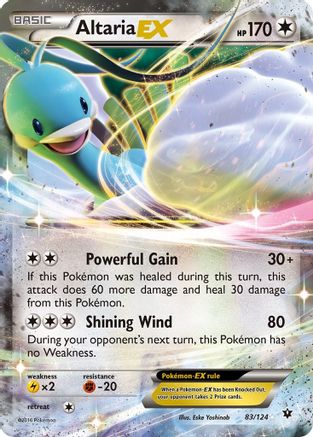 Altaria EX 083/124 - Holofoil XY Fates Collide - Ultra Rare