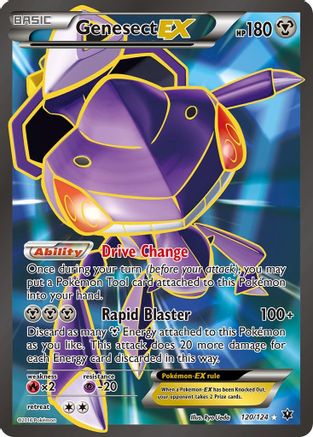 Genesect EX (Full Art) 120/124 - Holofoil XY Fates Collide - Ultra Rare