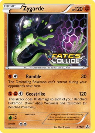 Zygarde (Prerelease) XY129 - Holofoil XY Promos - Promo