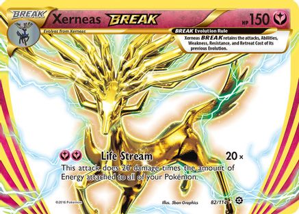Xerneas BREAK 082/114 - Holofoil XY Steam Siege - Rare BREAK