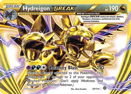 Hydreigon BREAK 087/114 - Holofoil XY Steam Siege - Rare BREAK