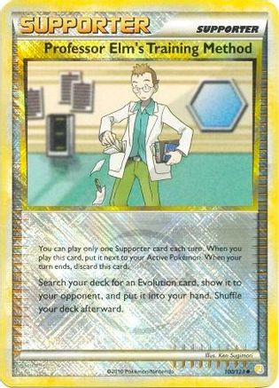 Professor Elm's Training Method 100/123 - Reverse Holofoil League & Championship Cards - Promo