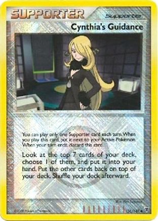 Cynthia's Guidance 136/147 - Reverse Holofoil League & Championship Cards - Promo