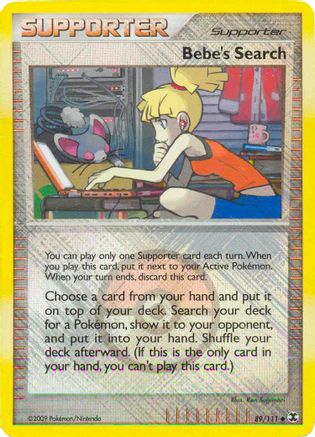 Bebe's Search 089/111 - Reverse Holofoil League & Championship Cards - Promo