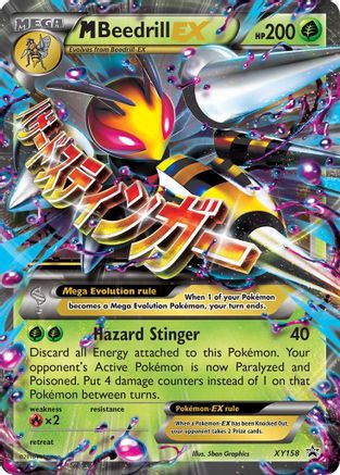 M Beedrill EX XY158 - Holofoil XY Promos - Promo