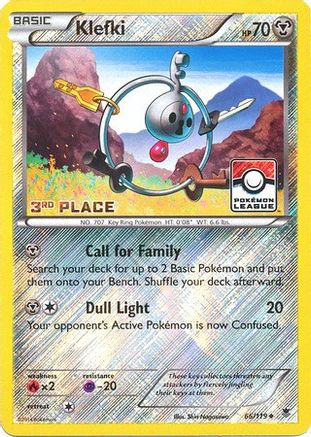 Klefki 066/119 - Reverse Holofoil League & Championship Cards - Promo