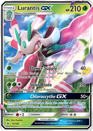Lurantis GX 015/149 - Holofoil SM Base Set - Ultra Rare