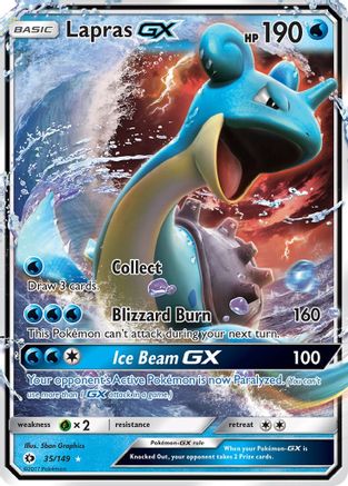 Lapras GX 035/149 - Holofoil SM Base Set - Ultra Rare