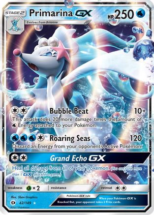 Primarina GX 042/149 - Holofoil SM Base Set - Ultra Rare