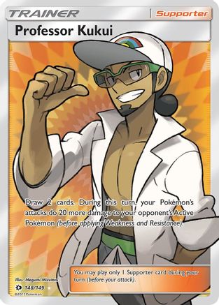 Professor Kukui (Full Art) 148/149 - Holofoil SM Base Set - Ultra Rare