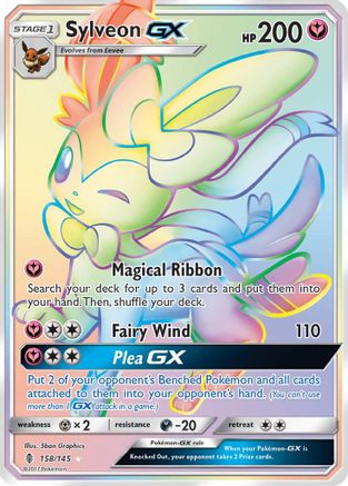 Sylveon GX (Secret) 158 - Holofoil SM Guardians Rising - Secret Rare