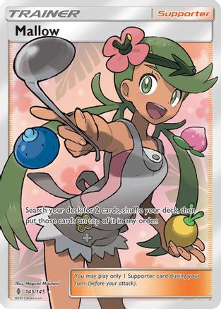 Mallow (Full Art) 145/145 - Holofoil SM Guardians Rising - Ultra Rare