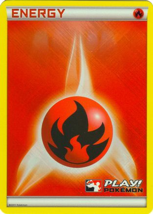 Fire Energy (2011 Play! Pokemon) - Holofoil League & Championship Cards - Promo