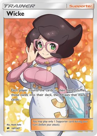 Wicke (Full Art) 147/147 - Holofoil SM Burning Shadows - Ultra Rare