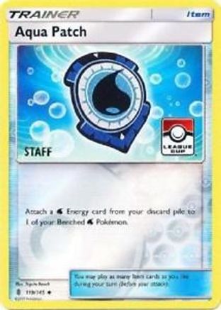 Aqua Patch 119/145 - Reverse Holofoil League & Championship Cards - Promo