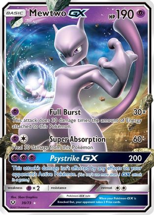 Mewtwo GX 039/73 - Holofoil Shining Legends - Ultra Rare