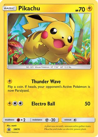Pikachu SM76 - Holofoil SM Promos - Promo