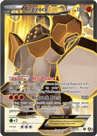 Regirock EX 43a/124 - Holofoil Alternate Art Promos - Promo