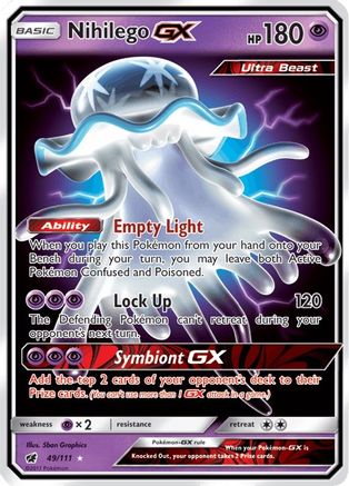 Nihilego GX 049/111 - Holofoil SM Crimson Invasion - Ultra Rare