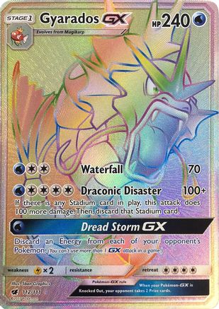 Gyarados GX (Secret) 112 - Holofoil SM Crimson Invasion - Secret Rare