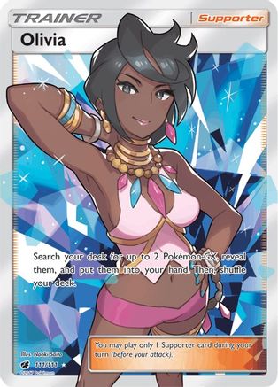 Olivia (Full Art) 111/111 - Holofoil SM Crimson Invasion - Ultra Rare