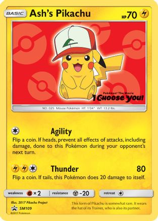 Ash's Pikachu SM109 SM Promos - Promo