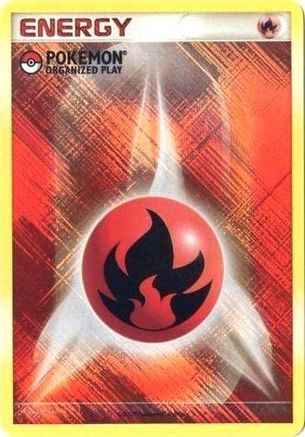 Fire Energy (2009 Unnumbered POP Promo) - Holofoil League & Championship Cards - Promo