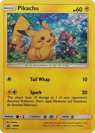 Pikachu SM86 - Holofoil Miscellaneous Cards & Products - Promo