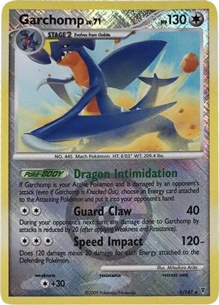 Garchomp 005/147 - Reverse Holofoil League & Championship Cards - Promo