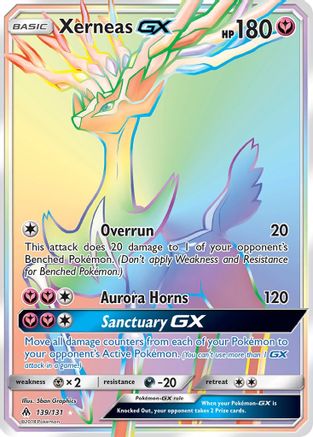 Xerneas GX (Secret) 139 - Holofoil SM Forbidden Light - Secret Rare