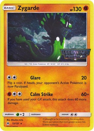 Zygarde 072/131 - Holofoil Miscellaneous Cards & Products - Promo