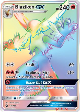 Blaziken GX (Secret) 170 - Holofoil SM Celestial Storm - Secret Rare