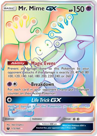 Mr. Mime GX (Secret) 173 - Holofoil SM Celestial Storm - Secret Rare