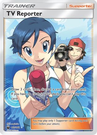TV Reporter (Full Art) 167 - Holofoil SM Celestial Storm - Ultra Rare