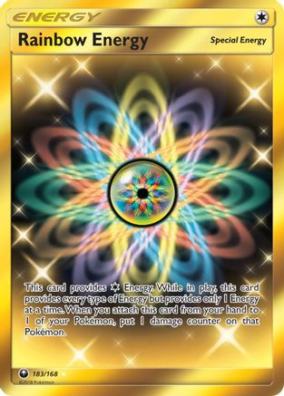 Rainbow Energy (Secret) 183 - Holofoil SM Celestial Storm - Secret Rare