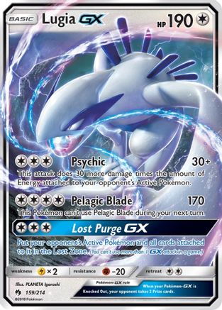 Lugia GX 159/214 - Holofoil SM Lost Thunder - Ultra Rare