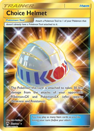 Choice Helmet (Secret) 229 - Holofoil SM Lost Thunder - Secret Rare