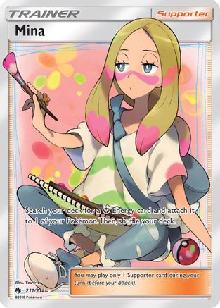 Mina (Full Art) 211 - Holofoil SM Lost Thunder - Ultra Rare