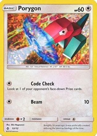 Porygon 012/12 - Holofoil McDonalds Promos 2018 - Promo