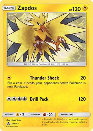 Zapdos SM145 - Holofoil SM Promos - Promo